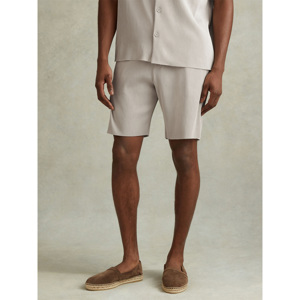 REISS CONOR Ribbed Elasticated Waist Shorts